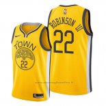 Maglia Golden State Warriors Glenn Robinson III NO 22 Earned Giallo