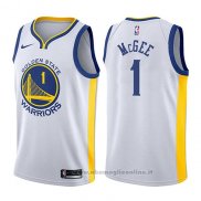 Maglia Golden State Warriors Javale McGee NO 1 Association 2017-18 Bianco