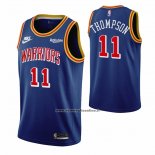 Maglia Golden State Warriors Klay Thompson #11 75th Anniversary Blu