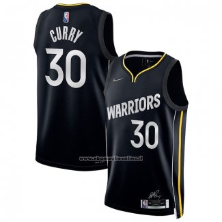 Maglia Golden State Warriors Stephen Curry #30 Select Series 2022 Nero