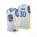 Maglia Golden State Warriors Stephen Curry No 30 Association 2025-26 Bianco