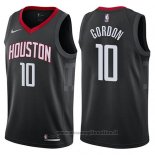 Maglia Houston Rockets Eric Gordon NO 10 Statement 2017-18 Nero