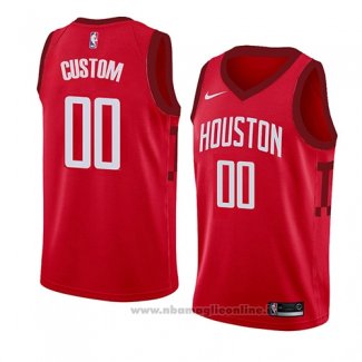 Maglia Houston Rockets Personalizzate Earned 2018-19 Rosso