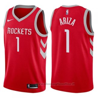 Maglia Houston Rockets Trevor Ariza NO 1 Swingman 2017-18 Rosso