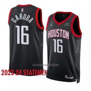 Maglia Houston Rockets Usman Garuba #16 Statement 2023-24 Nero