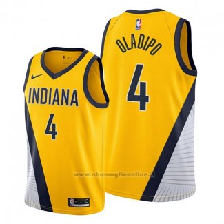 Maglia Indiana Pacers Victor Oladipo NO 4 Statement Edition Giallo