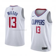 Maglia Los Angeles Clippers Jamil Wilson NO 13 Association 2018 Bianco