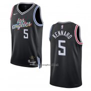 Maglia Los Angeles Clippers Luke Kennard #5 Citta 2022-23 Nero