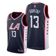 Maglia Los Angeles Clippers Marcin Gortat NO 13 Citta 2019 Blu