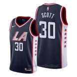 Maglia Los Angeles Clippers Mike Scott NO 30 Citta 2019 Blu