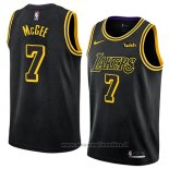 Maglia Los Angeles Lakers Javale Mcgee NO 7 Citta 2017-18 Nero