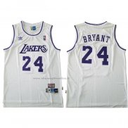 Maglia Los Angeles Lakers Kobe Bryant NO 24 Bianco