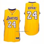 Maglia Los Angeles Lakers Kobe Bryant #24 Giallo
