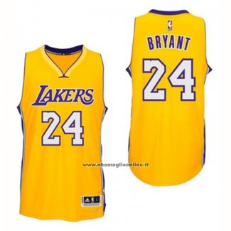 Maglia Los Angeles Lakers Kobe Bryant #24 Giallo