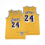 Maglia Los Angeles Lakers Kobe Bryant #24 Mitchell & Ness 2007-08 Giallo