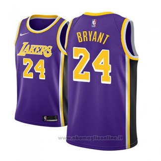 Maglia Los Angeles Lakers Kobe Bryant NO 24 Statement 2018 Viola