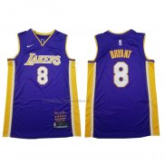 Maglia Los Angeles Lakers Kobe Bryant NO 8 Retirement 2018 Viola