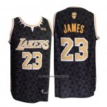Maglia Los Angeles Lakers LeBron James #23 Nero