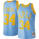 Maglia Los Angeles Lakers Shaquille O'neal #34 Mitchell & Ness 2001-02 Blu