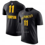 Maglia Manica Corta Golden State Warriors Klay Thompson Citta 2023-24 Nero