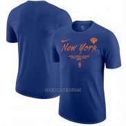 Maglia Manica Corta New York Knicks Blu