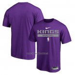 Maglia Manica Corta Sacramento Kings Practice Performance 2022-23 Viola