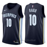 Maglia Memphis Grizzlies Ivan Rabb NO 10 Icon 2017-18 Blu