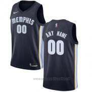 Maglia Memphis Grizzlies Personalizzate 2017-18 Blu