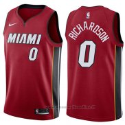 Maglia Miami Heat Josh Richardson NO 0 Statement 2017-18 Rosso