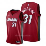Maglia Miami Heat Ryan Anderson NO 31 Statement Rosso