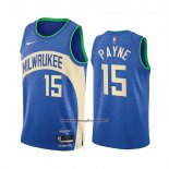 Maglia Milwaukee Bucks Cameron Payne #15 Citta 2023-24 Blu