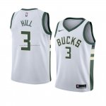 Maglia Milwaukee Bucks George Hill NO 3 Association 2018 Bianco