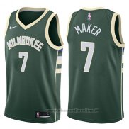 Maglia Milwaukee Bucks Thon Maker NO 7 Swingman Icon 2017-18 Verde
