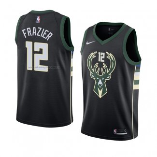 Maglia Milwaukee Bucks Tim Frazier NO 12 Statement 2018 Nero