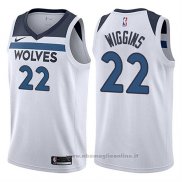 Maglia Minnesota Timberwolves Andrew Wiggins NO 22 2017-18 Bianco