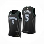Maglia Minnesota Timberwolves Anthony Edwards No 5 Classic 2025-26 Nero