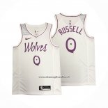 Maglia Minnesota Timberwolves Derrick Rose #0 Earned Bianco