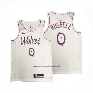 Maglia Minnesota Timberwolves Derrick Rose #0 Earned Bianco