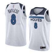 Maglia Minnesota Timberwolves Jerryd Bayless NO 8 Association 2018 Bianco