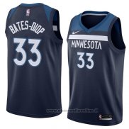 Maglia Minnesota Timberwolves Keita Bates-Diop NO 33 Icon 2018 Blu