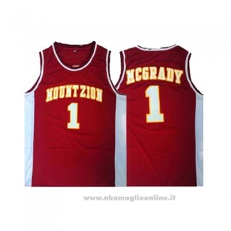 Maglia Mountzion Tracy McGrady NO 1 Rosso