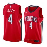 Maglia New Orleans Pelicans Charles Cooke NO 4 Statement 2018 Rosso