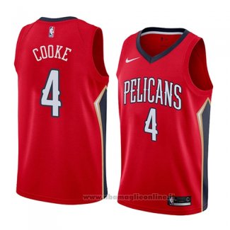 Maglia New Orleans Pelicans Charles Cooke NO 4 Statement 2018 Rosso