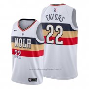 Maglia New Orleans Pelicans Derrick Favors NO 22 Earned Bianco