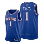 Maglia New York Knicks Bobby Portis NO 1 Statement Blu