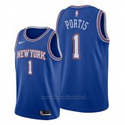 Maglia New York Knicks Bobby Portis NO 1 Statement Blu