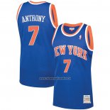Maglia New York Knicks Carmelo Anthony #7 Mitchell & Ness 2012-13 Blu