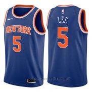 Maglia New York Knicks Courtney Lee NO 5 Icon 2017-18 Blu