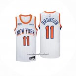 Maglia New York Knicks Jalen Brunson #11 Citta 2024-25 Bianco