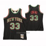 Maglia New York Knicks Patrick Ewing #33 Mitchell & Ness 1991-92 Nero